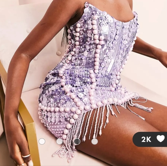 ASOS Dresses & Skirts - asos LUXE beaded mini dress